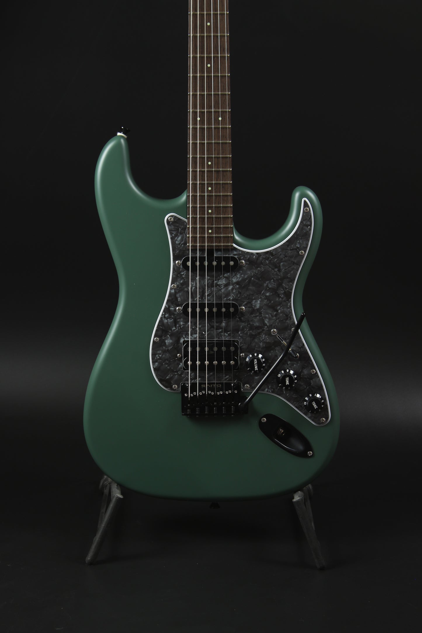 S-622CS Moss Green / Alder-Wenge(G) / SSH / Black Pearloid Guard & Black Cover