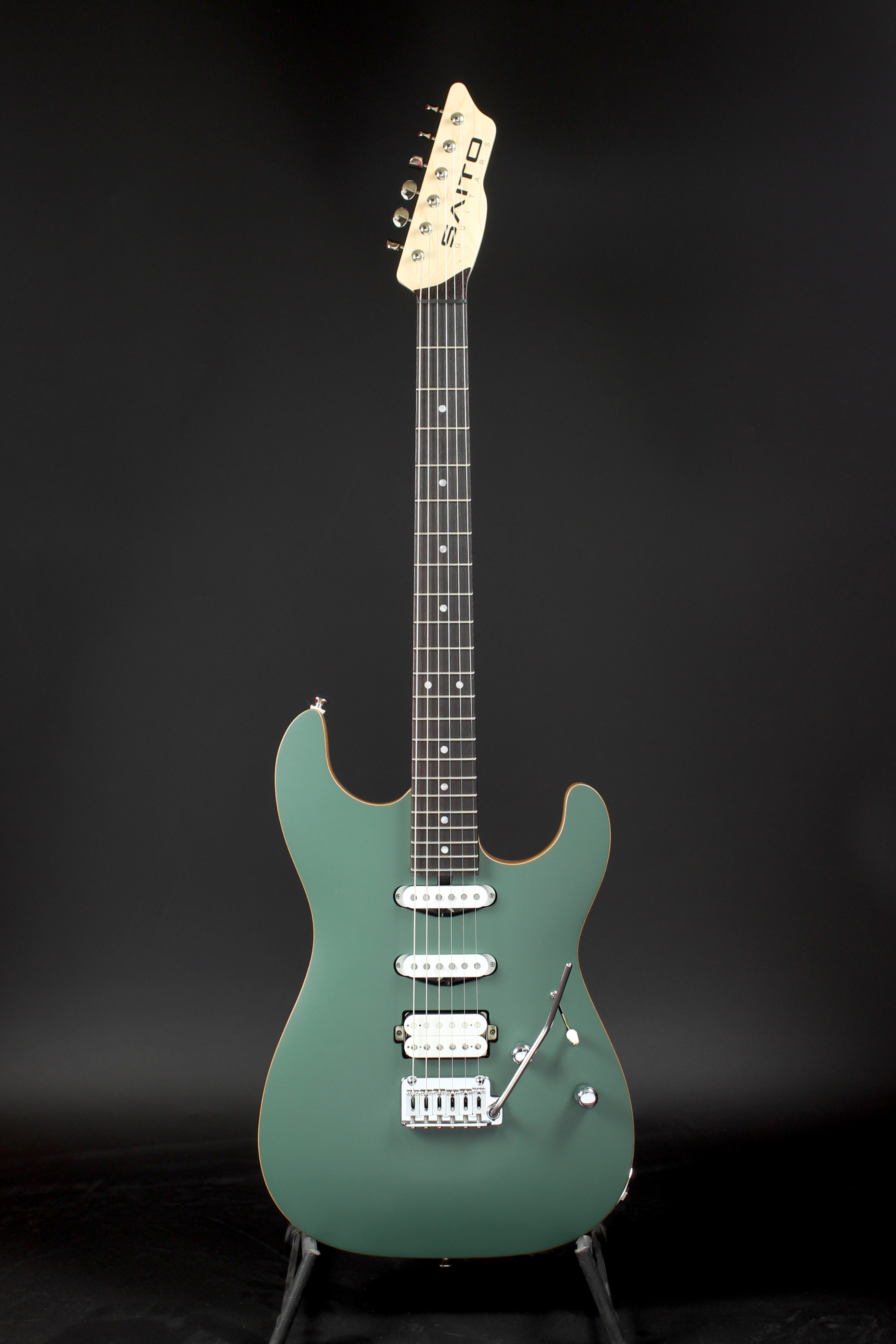 ギター SAITO GUITARS S-622HT SAITO GUITARS S-622 Extraordinary Korina HH - Trans Black | Green